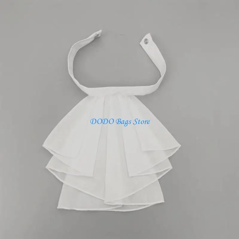 طوق متعدد الطبقات مكشكش قابل للإزالة لتزيين طوق الرقبة لحفلات الزفاف ذات الطابع الفيكتوري والمناسبات