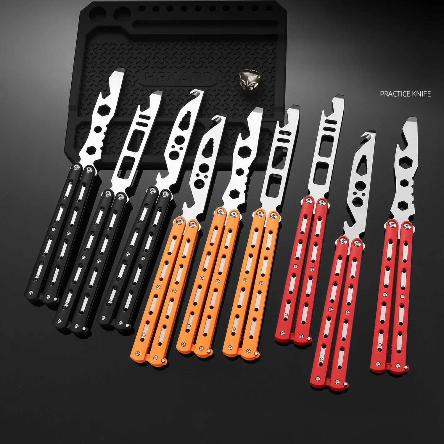 1PCS Butterfly Practice Trainer Knife Balisong Unsharpened Safe Comb Blade Flipping Toy for Beginners Learning Tricks Skills