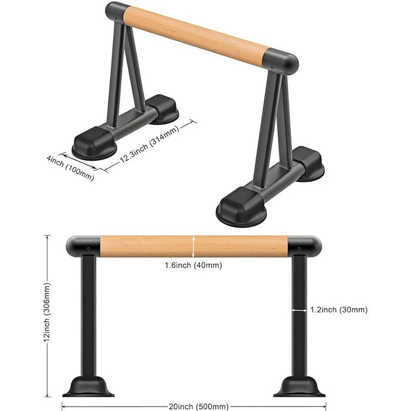 

Triangle Wooden Stand Sport Support Push Ups High Parallettes Dip Stand Wooden Handles