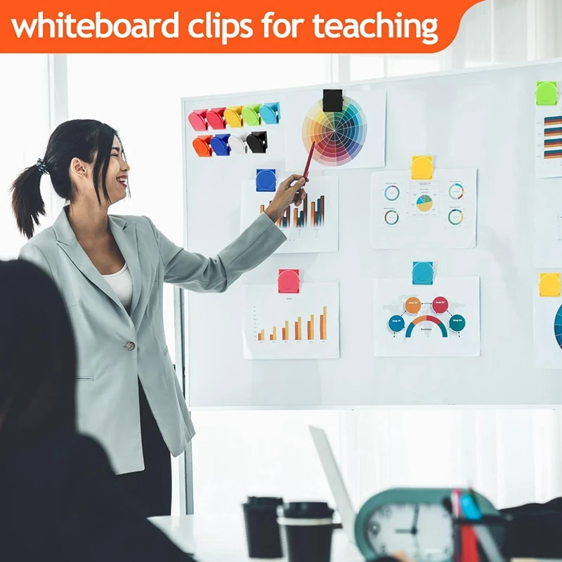 54 Pcs Refrigerator Magnets Clips Metal Heavy Duty Magnetic Clips Whiteboard Magnet Clip Locker Magnets Clips For Fridge