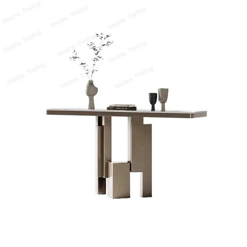 Simple Senior Console Tables Nordic Luxury High Narrow Corner Table Gothic Design   Furniture Living Room