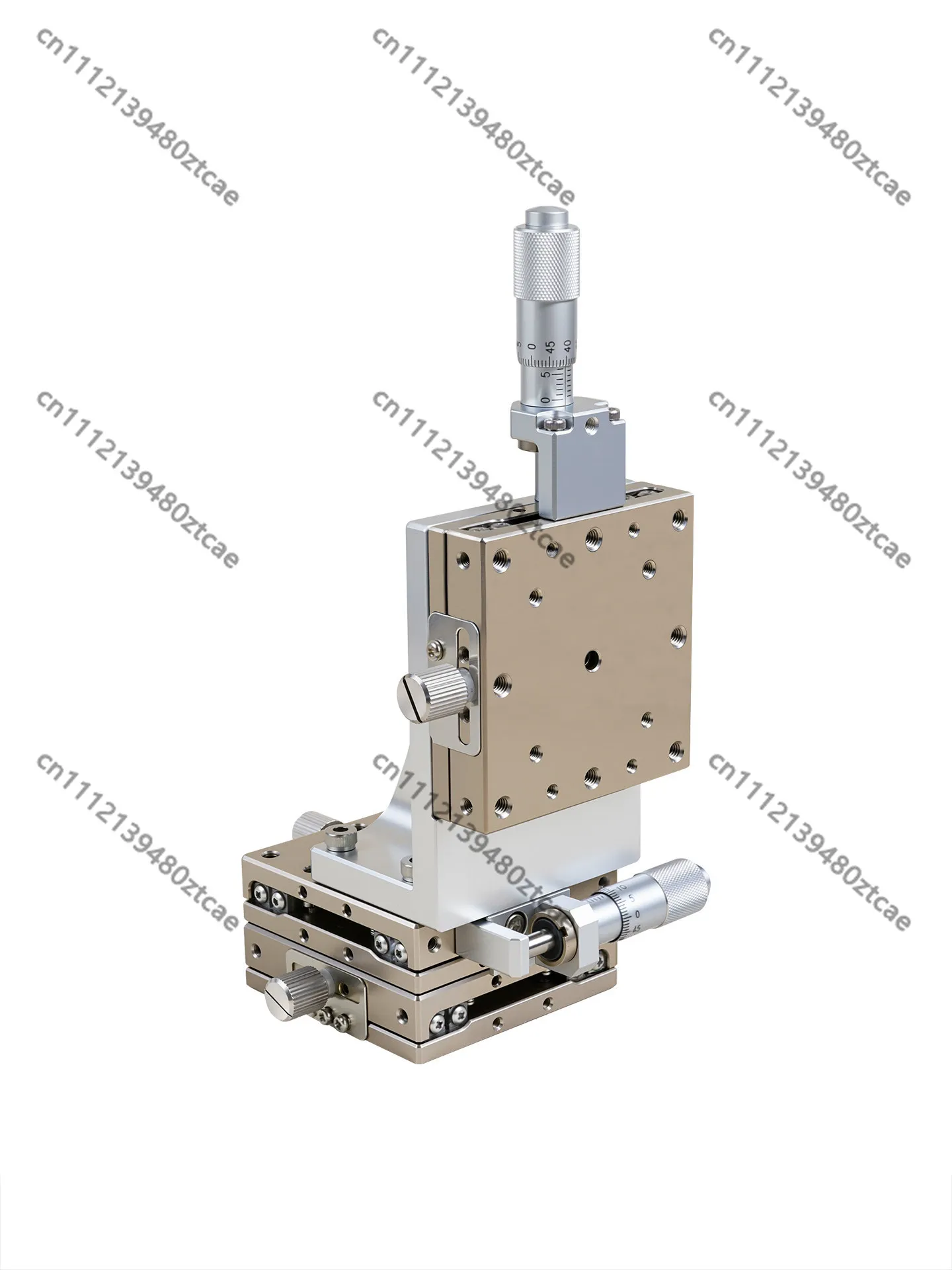 XYZ Axis Stainless Steel Vertical Lift Stage 3 Axis Precision Displacement Fine Tuning Slide