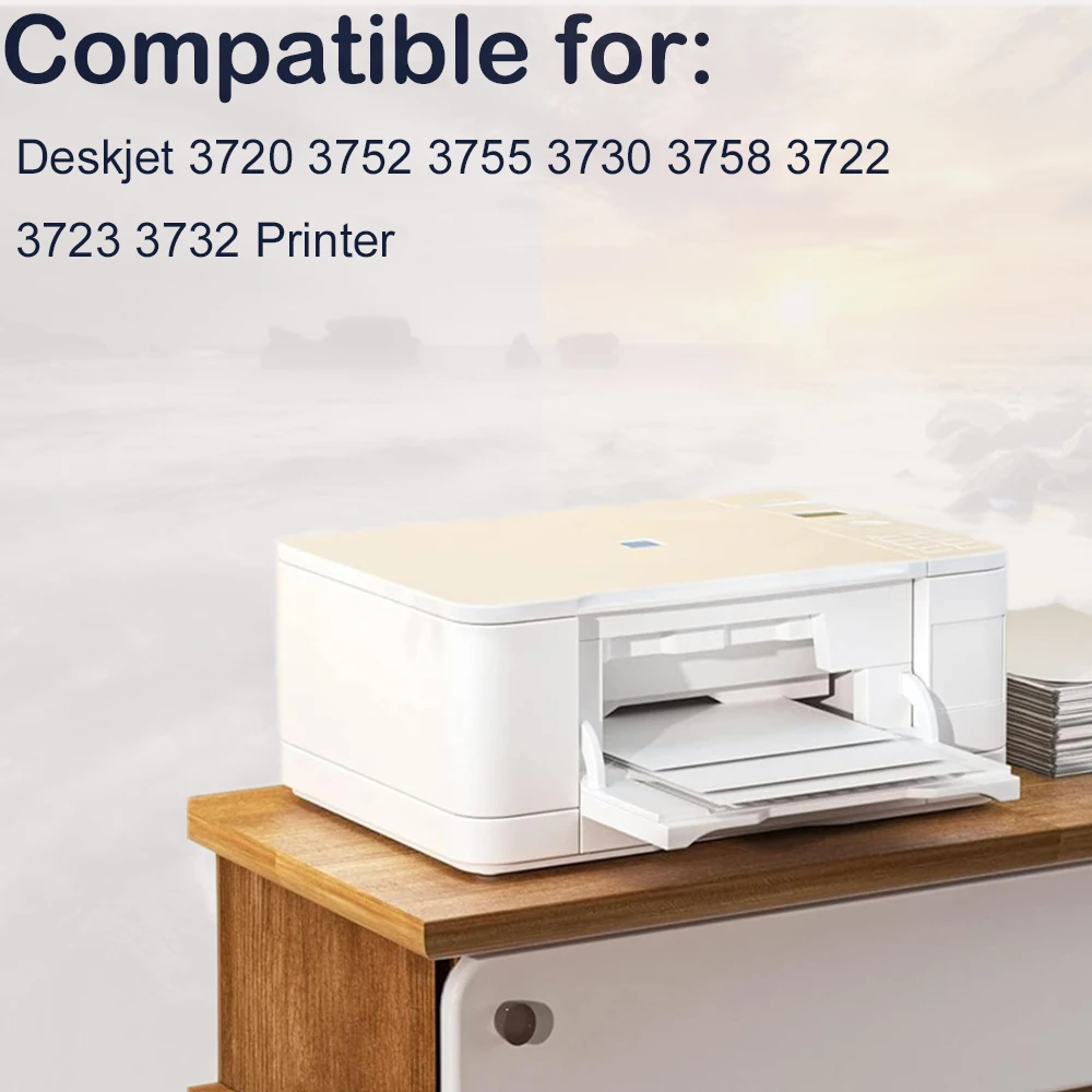 Vilaxh 65 65XL Zamiennik Wkładu Atramentowego do HP 65xl Wkład Wielokrotnego Napełniania do HP 65 65XL Deskjet 3720 3752 3755 3730 3758 3722 3723 3732 Drukarka 65XL — zdjęcie produktu 2