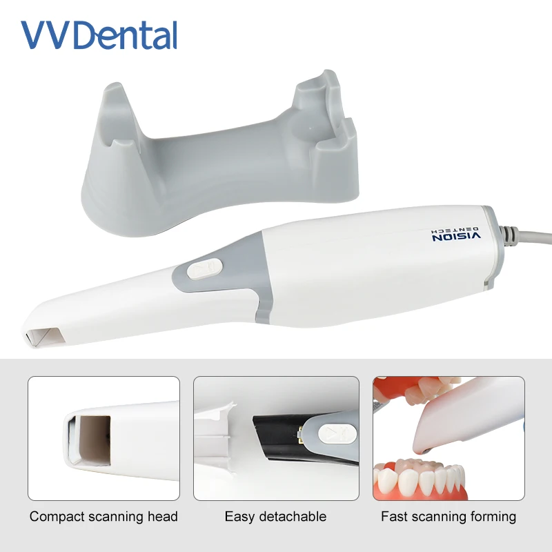VVDental 3D Intraoral Scanner Digital Imaging Scanner with Friendly Software and Ortho Simulation Dental Impression Device