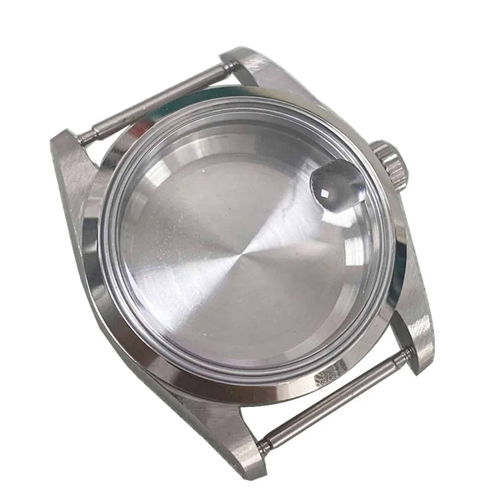 

For NH36 NH35 Case 36mm Magnifier Acrylic Glass Stainless Steel Watch Case Transparent/Solid Bottom for NH35/NH36/4R