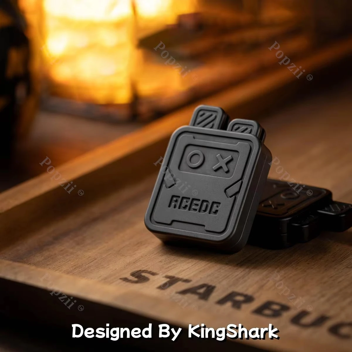 ACEdc EDC & SSS EDC チタン合金彫刻ラボットキュートプッシュスライダーフィジェットスピナー指遊びおもちゃ不安解消おもちゃ