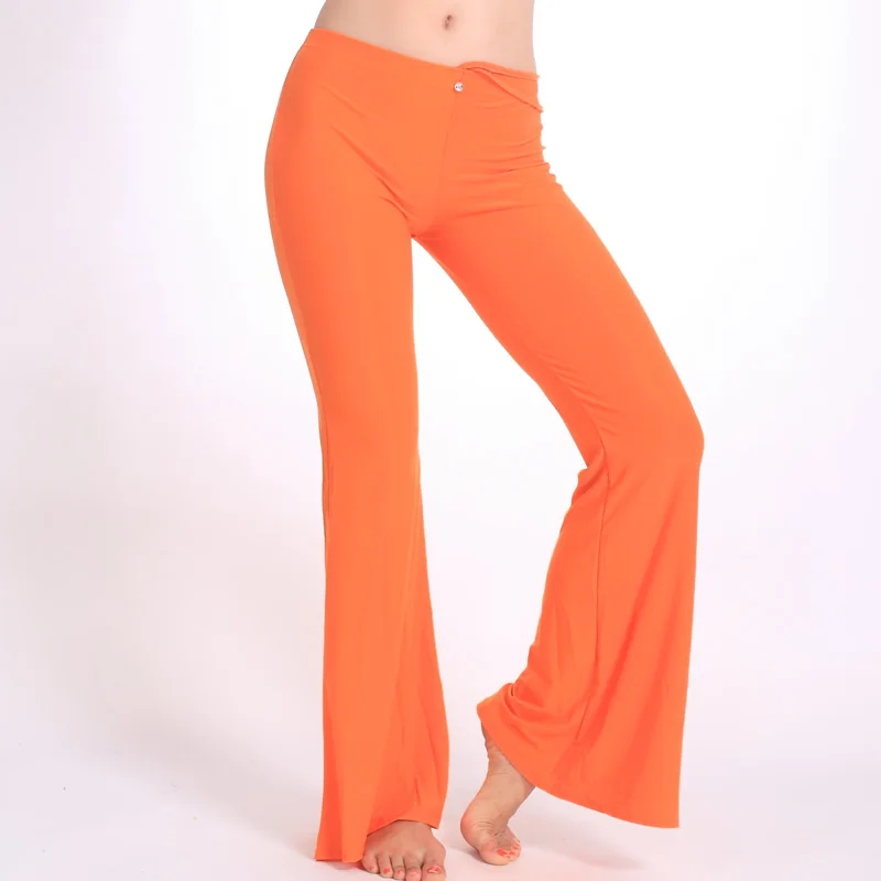 

Костюмы для танца живота по индивидуальному заказу, квадратная тренировочная одежда, брюки для латинских танцев, расклешенные брюки со стразами K03