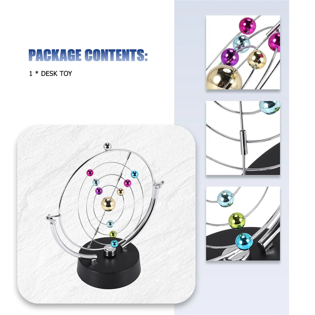 Kinetic Art Asteroid - Electronic Perpetual Motion Desk Toy Home Decoration HGC