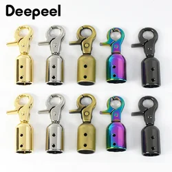2/4/10Pcs Deepeel 13mm Metal Screw Buckles Handbag Chain Connect Bell Hanger Straps Stopper Snap Hook DIY Hardware Accessories
