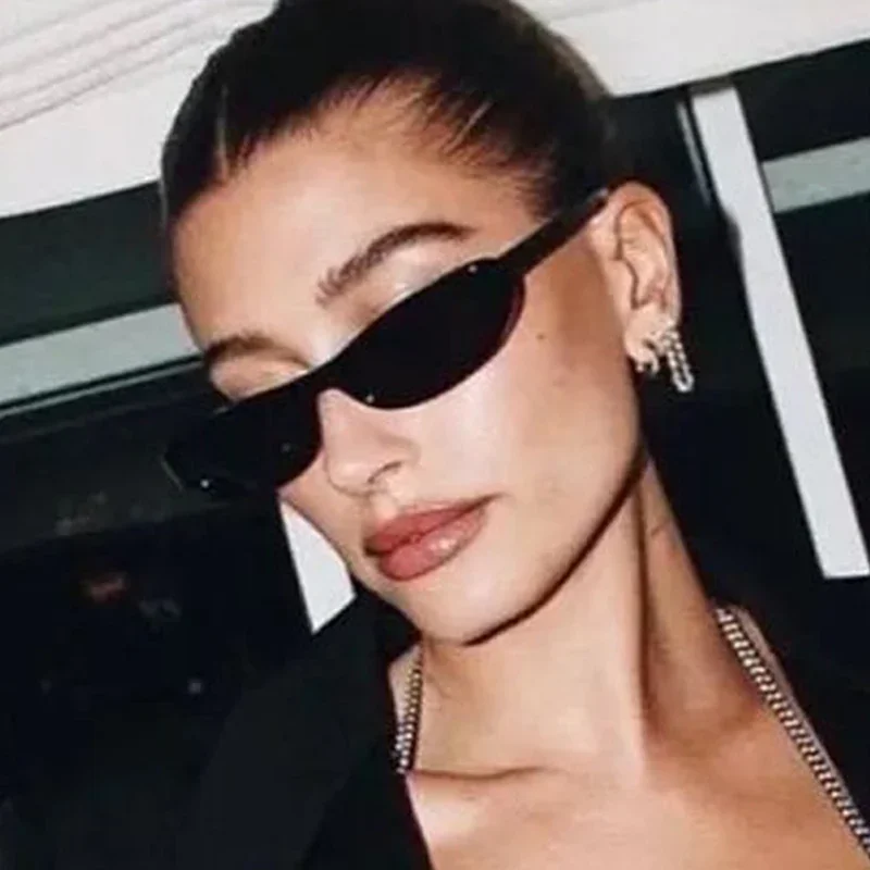 Fashion Vintage Oval Sunglasses Women Brand Designer Retro Small Frame Sun Glasses Female Black Driver Mirror Oculos De Sol