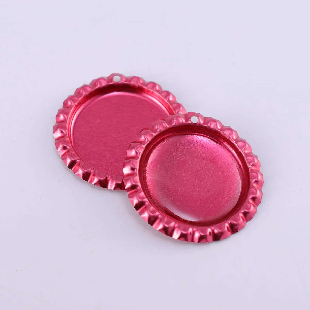 

50Pcs Flat Beer Cap DIY Craft Charms for Jewelry Making Pendants Bracelets Magnets - Flattened Bottle Kit