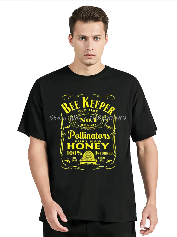 Funny King Of The Hive Beekeeper Bee Lover Honey T Shirt Beekeeping Graphic Cotton Streetwear Short Sleeve Gifts T-shirt Men