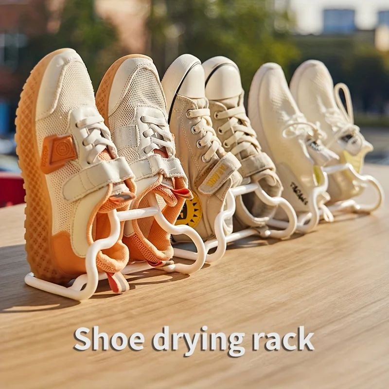 2-teiliges Schuhregal mit doppeltem Haken-Design, multifunktionale hängende Schuhaufbewahrung.