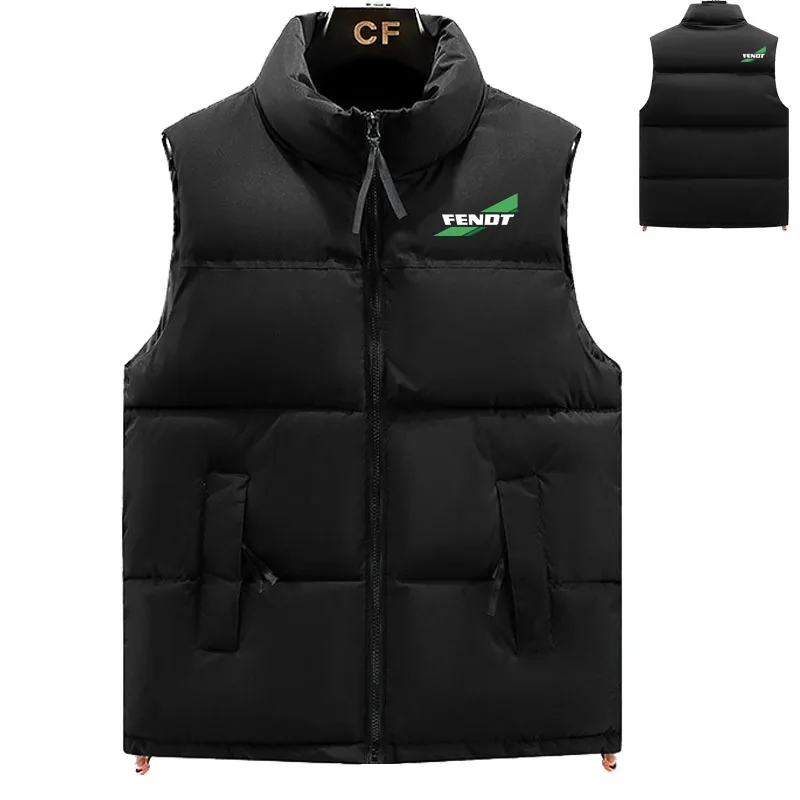 Fendt Chaqueta de algodón de alta calidad para hombre, Chaqueta de algodón gruesa y cálida para invierno, chaleco de plumón para hombre Hiji Street Harajuku