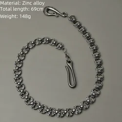 2025 New Model Skeleton Pants Chain Minimalism Men's One's Waist luxurious Y2K Accessories Original Retro Concise Key Chain