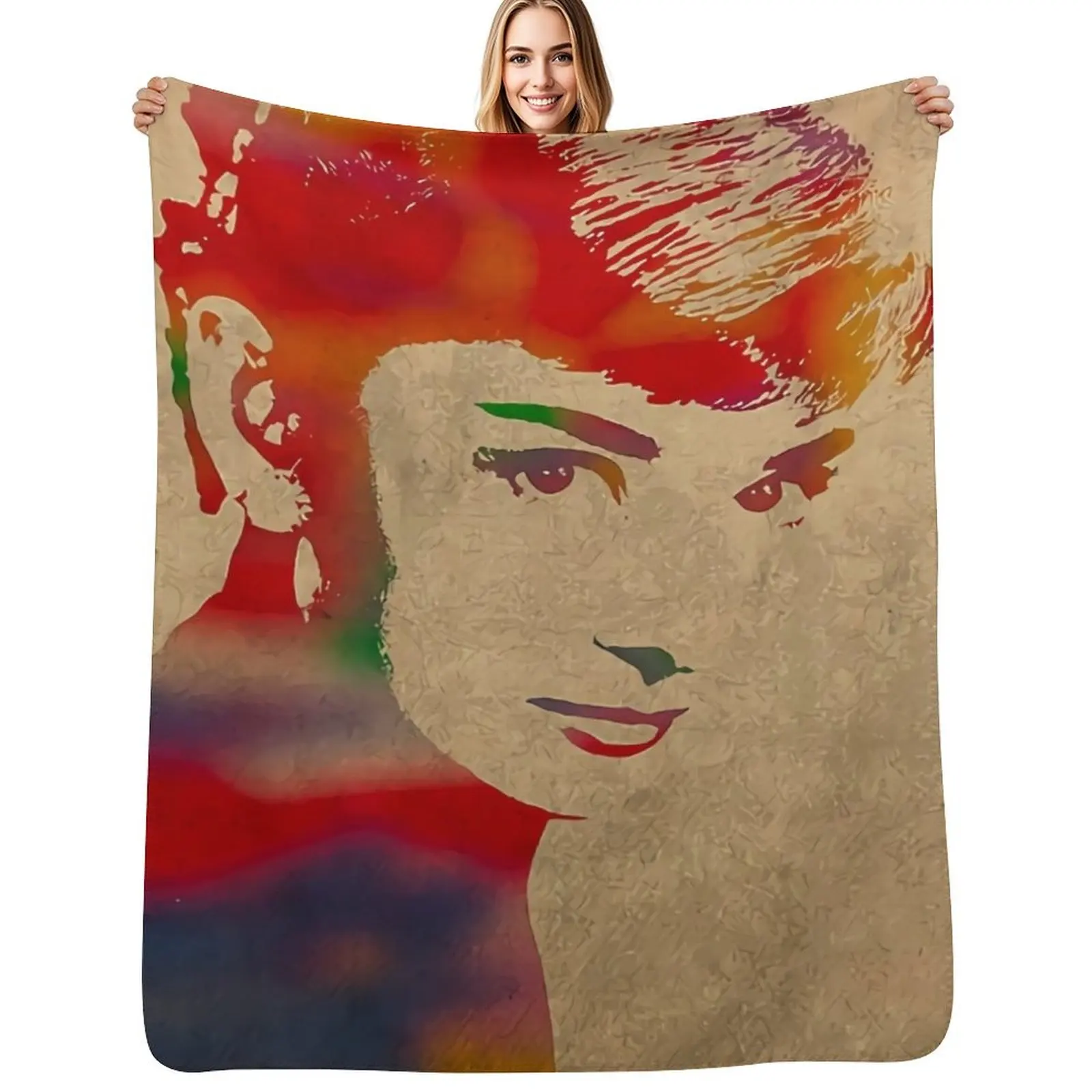 Audrey-hepburn Throw Blanket Plaid wednesday Decorative Throw Weighted Plush For Sofa Thin Blankets
