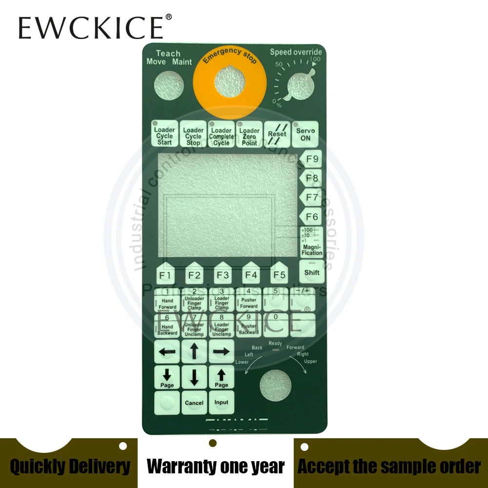 NEW TACS-14-5-EIN2 HMI PLC Silicone Button Front Label Industrial Control Sticker Front Label