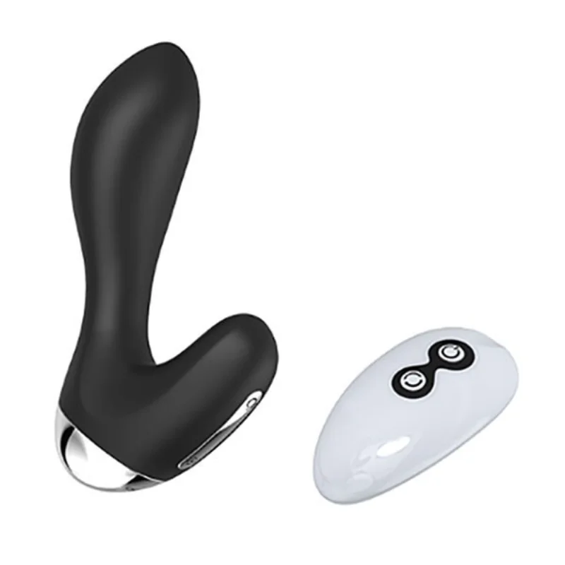 Plug anal de silicone para homens e mulheres, masturbador impermeável, contas anais poderosas, vibração de 7 velocidades, brinquedos sexuais, vibrador