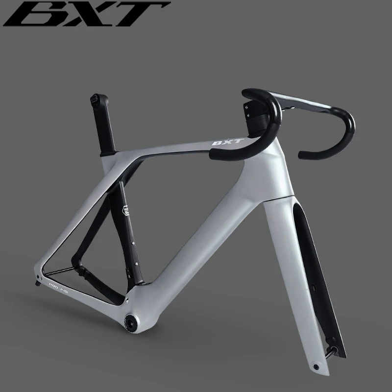 BXT Carbon Road Bike Frame, Disc Brake, 700 x 32C Road Frameset, Fully Hidden Cable, Flat-Mounted Disc Brake, New, 2023