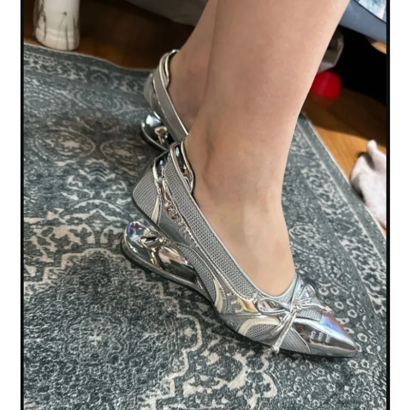 

Designer's Same Sandals and Heels for Women 2026 New Pointed Irregular Heels Sports High Heels Running Shoes