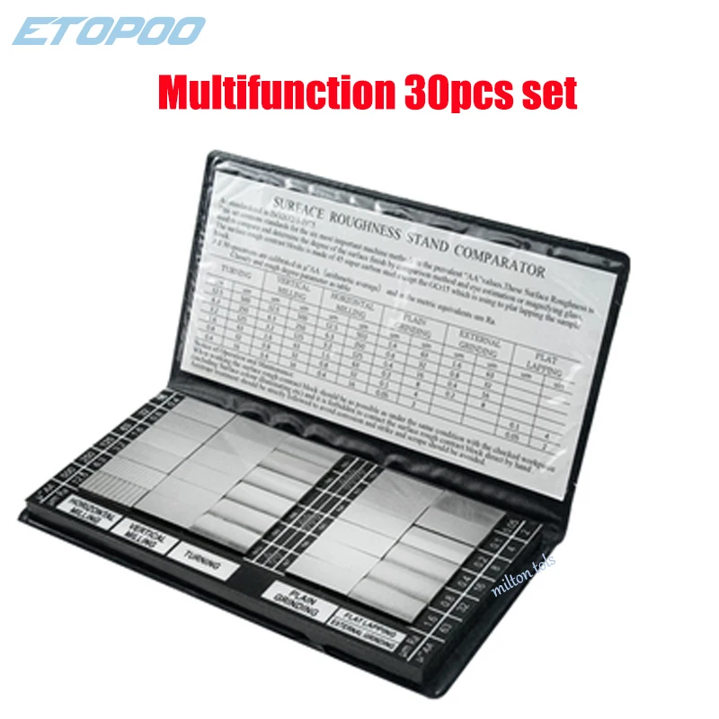 Surface Roughness Comparison Sample Block Notebook Sample 30 Blocks Ra0.05-12.5mm Roughness Sample Block