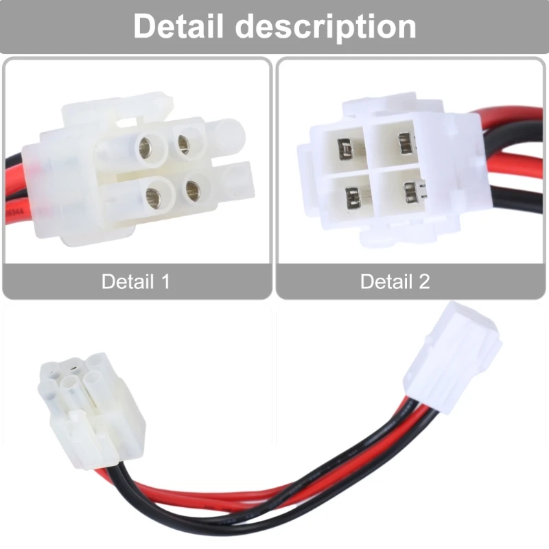 短波ラジオ電源ケーブルラインアダプタ変換ライン、4ピンから6ピン接続、シームレスな通信に簡単に使用