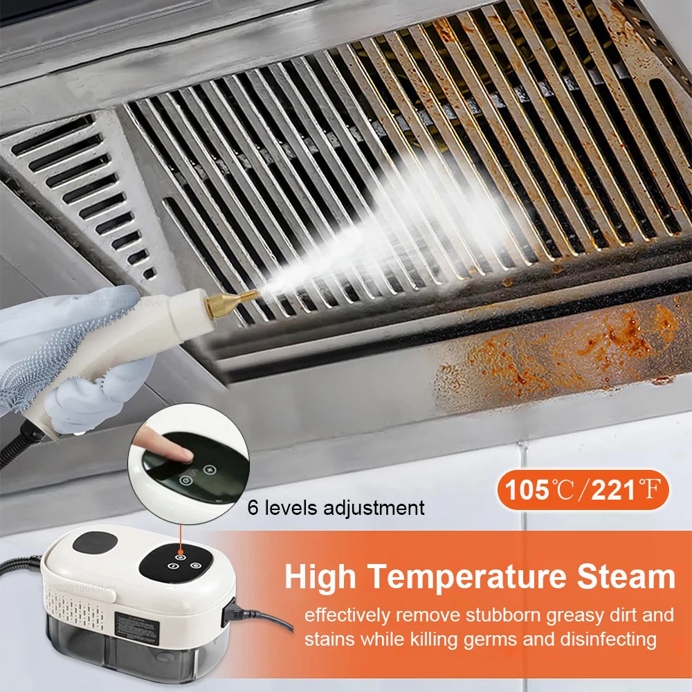 Steam Cleaner High Pressure Steam Cleaner For Home Kitchen 2500W Handheld High Temperature Steam Cleaner Car Steam Clean Washer