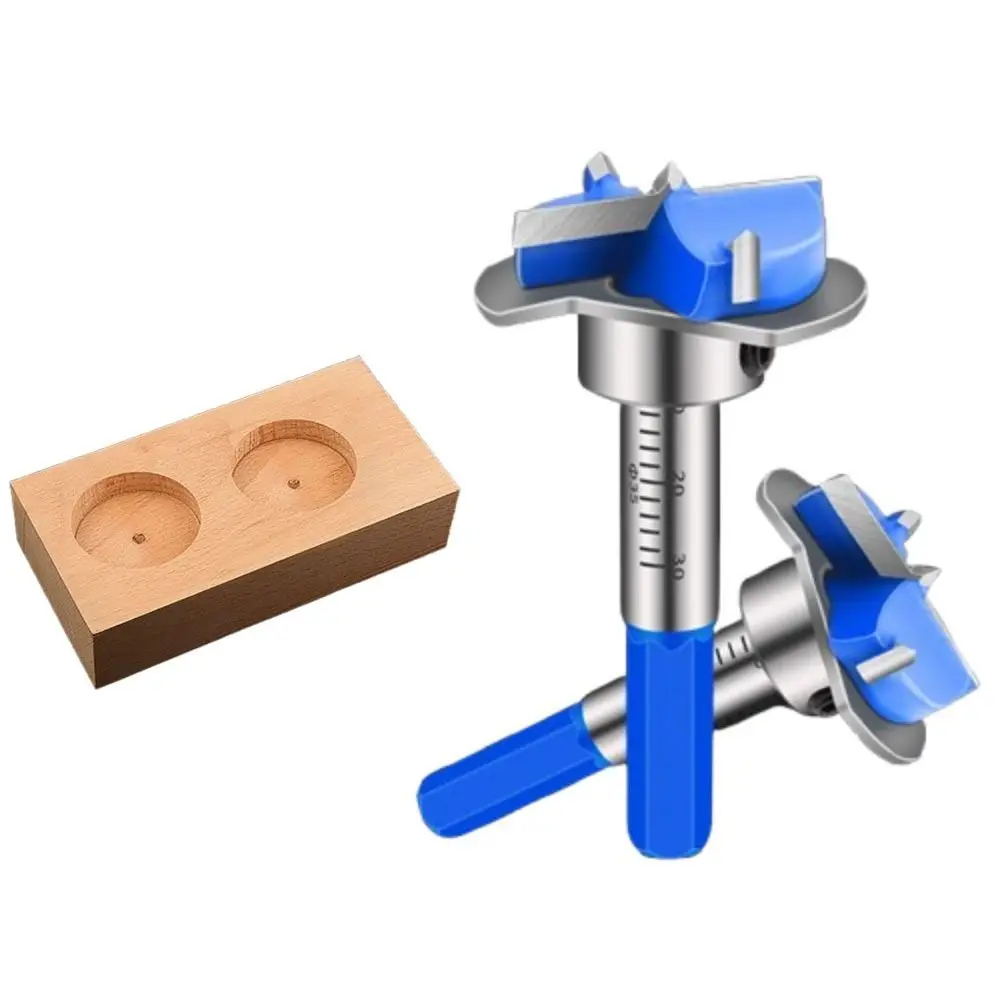 Drilling Furniture Forstner Bit Adjustable Depth Anti-slip 35mm Hinge Boring Bit Wear-resistant Positioning Hinge Jig Carpenter