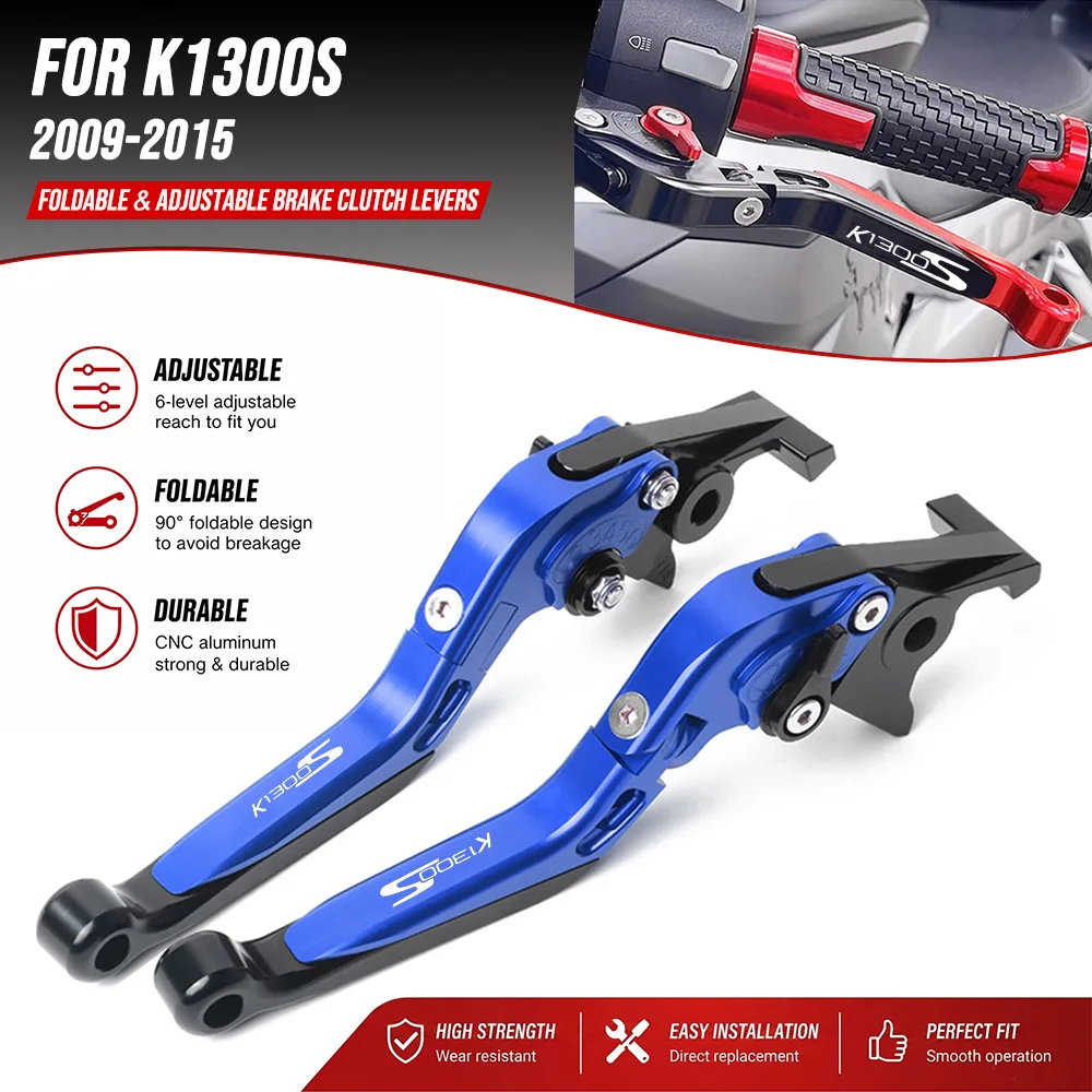 For K1300S K1300 S K1300S 2009-2015 2014 2013 Adjustable Extendable Motorcycle Accessories Parts Aluminum Brake Clutch Levers