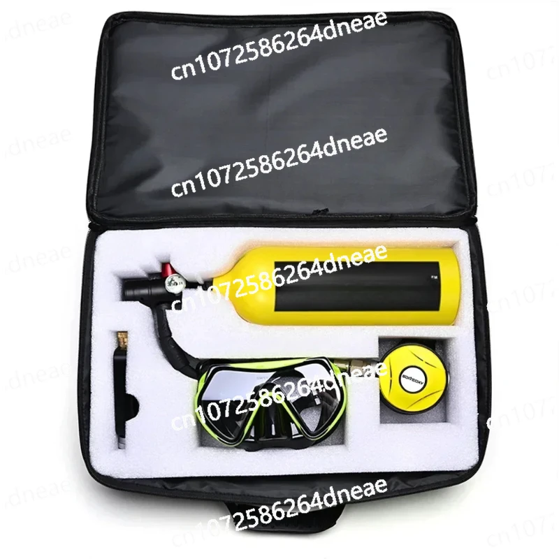 

Lung Tank Diving mini underwater cylinder Scuba Diving Oxygen Tank 1L Cylinder Underwater Breather with Breathing Valve C Set