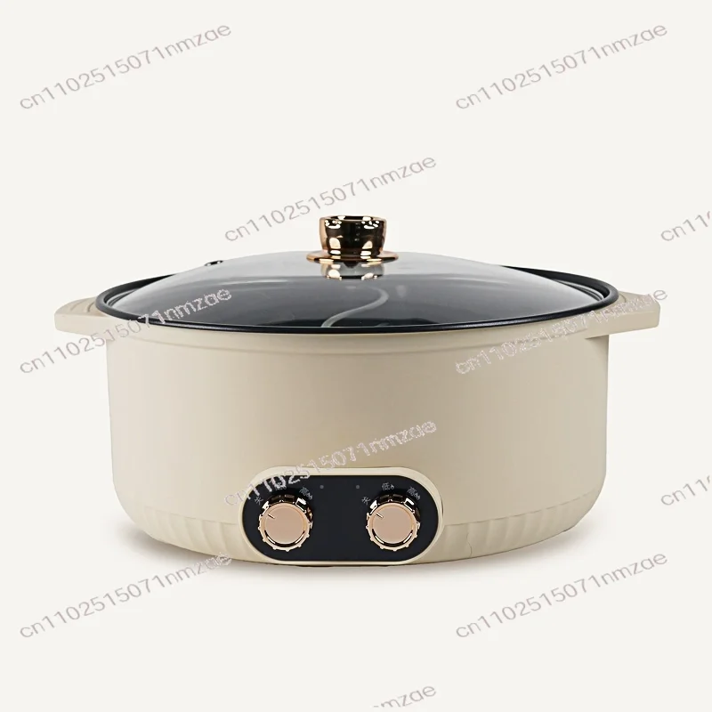 

Электрическая кастрюля с уткой-мандаринкой, 5 л, большая емкость и большая огневая мощь, бытовая электрическая кастрюля с двойным контролем температуры