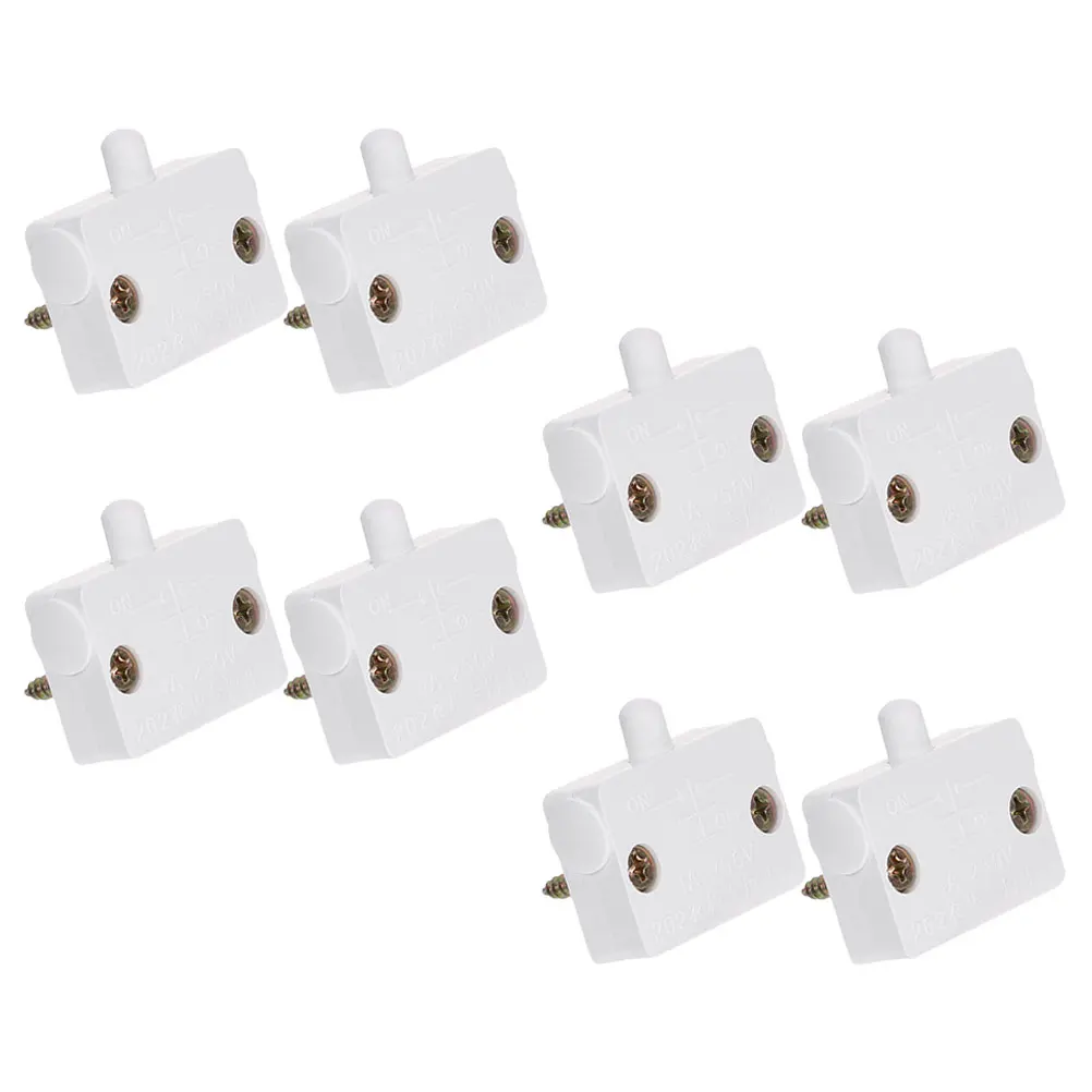 

8pcs Cabinet Light Switch for Closets Pantry On Off Touch Lamp Abs Door Switch Closet Light Auto Wardrobe Sliding Control 12v
