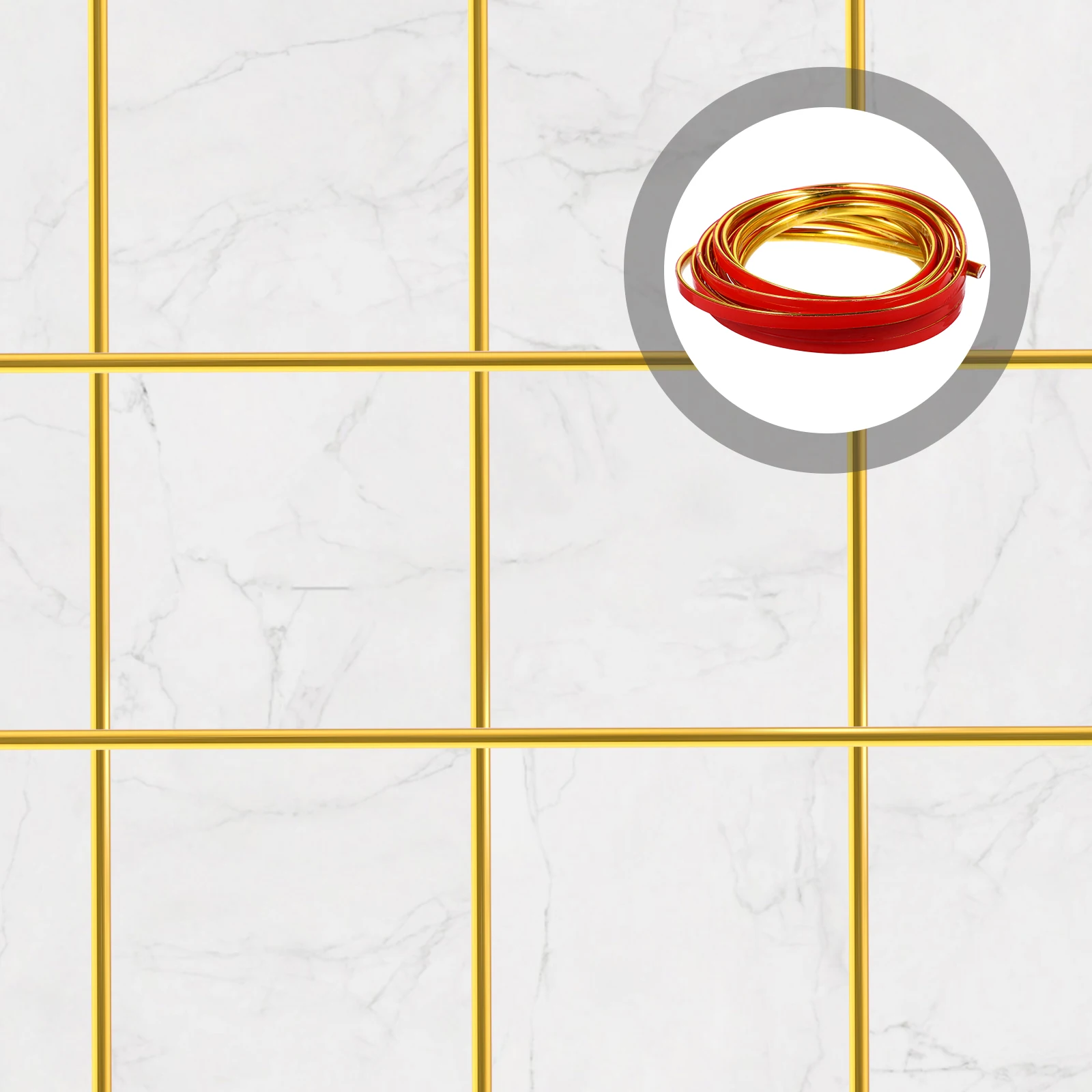 

1 Roll Waterproof Pvc Seam Edge Trim Strip Self Adhesive Flexible Wall Molding Caulk Tape For Tile Cabinet Ceiling Wall Corner