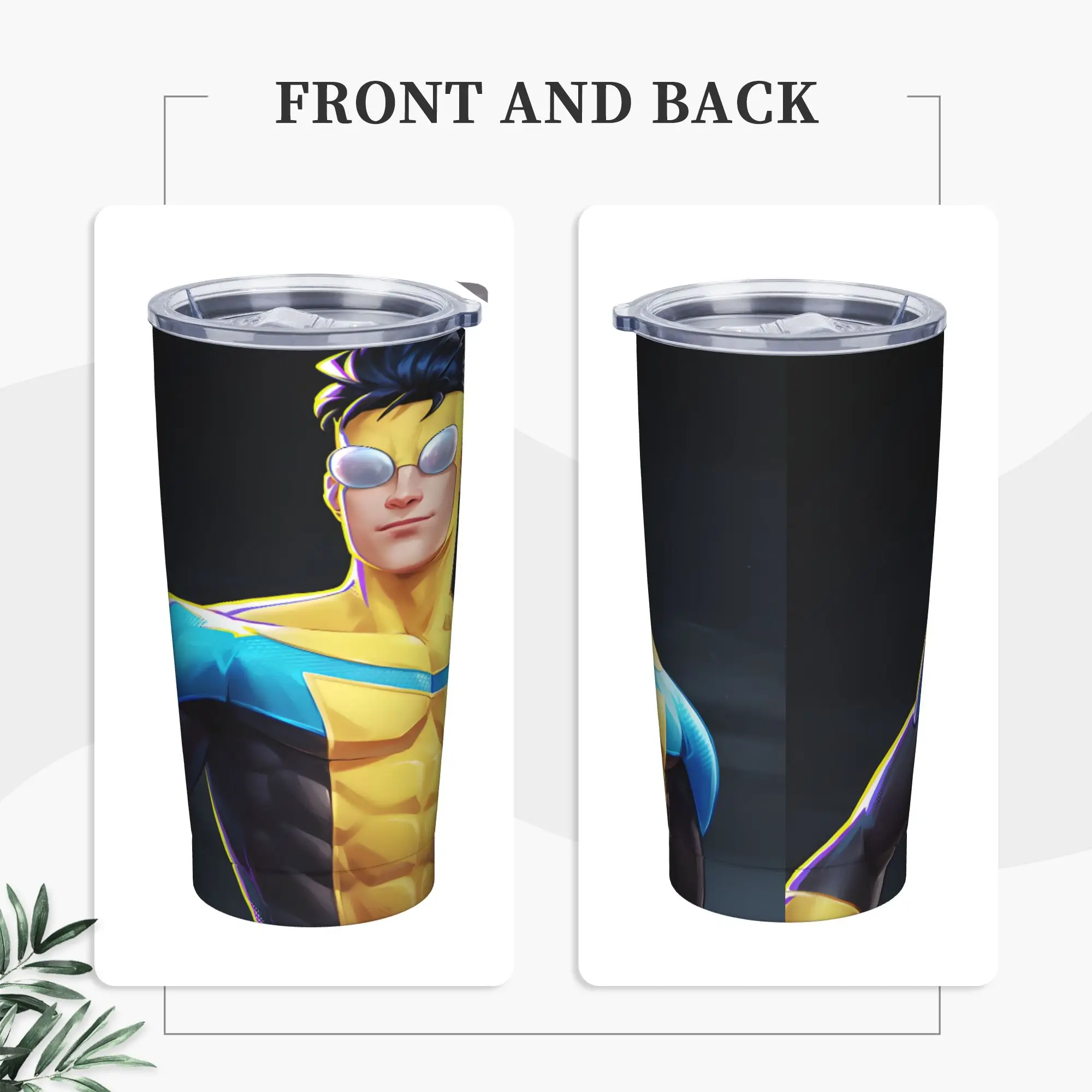 Anime Invincibles Tumbler  Travelist 20oz Thermal Cups Leakproof Cold Drink Milk Tea Water Bottle