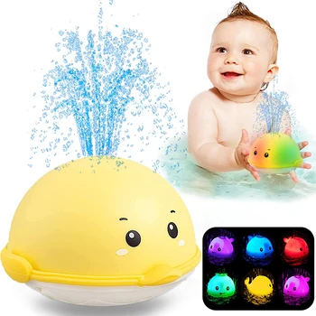 Jouets de bain pour bébé, canard lumineux LED, jet d'eau automatique, arroseur à Induction, baignoire, douche, jouets pour enfants en bas âge, cadeaux, nouvelle collection