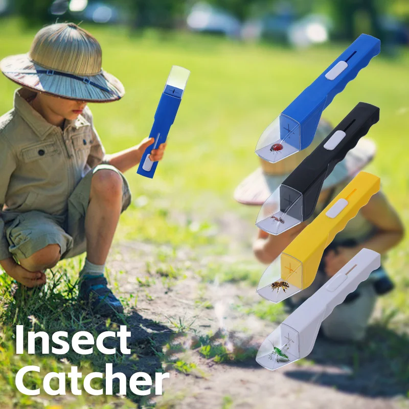 Handheld Insect Catcher for Outdoor Exploration Bug Observation Box Wild Nature Study Tool for Learning Sliding Insect Trap