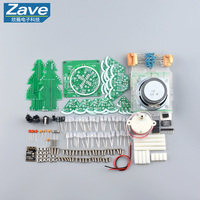 DIY Kit Production of Rotating 3D Stereo Christmas Tree with 51 MCU, Rotating RGB LED and Bluetooth Speaker