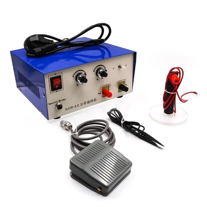 HJ10-A High Power 100A Spot Welding Machine Handheld Small Laser Welder Jewelry Coil Bracelet Interface Soldering Tool