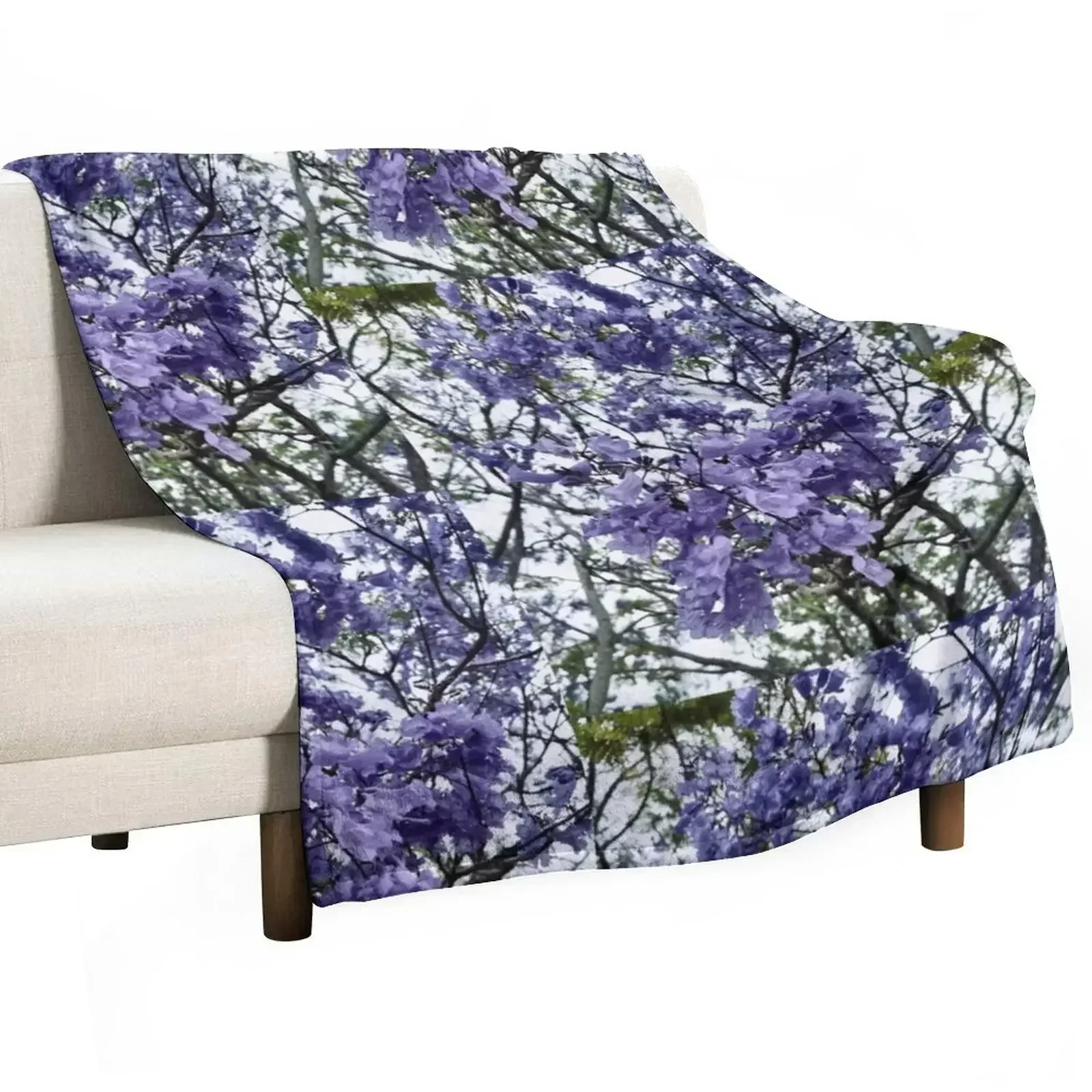 

Jacarandas Throw Blanket Sofa Throw for winter Blankets