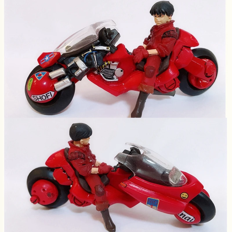 Mini Q Version AKIRAS Series Doll Action Figure P3P4 Motorcycle Shotaro Kaneda Peripherals Model Toy Ornaments