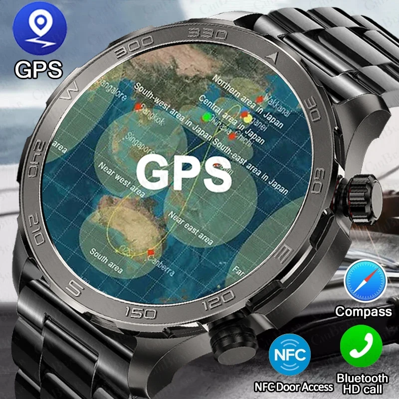 

2025 Новый ChiBear IP68 Водонепроницаемые GPS Спортивные Смарт-часы Мужчины AMOLED HD Экран Сердечного ритма NFC Bluetooth Вызов Смарт-часы Женские