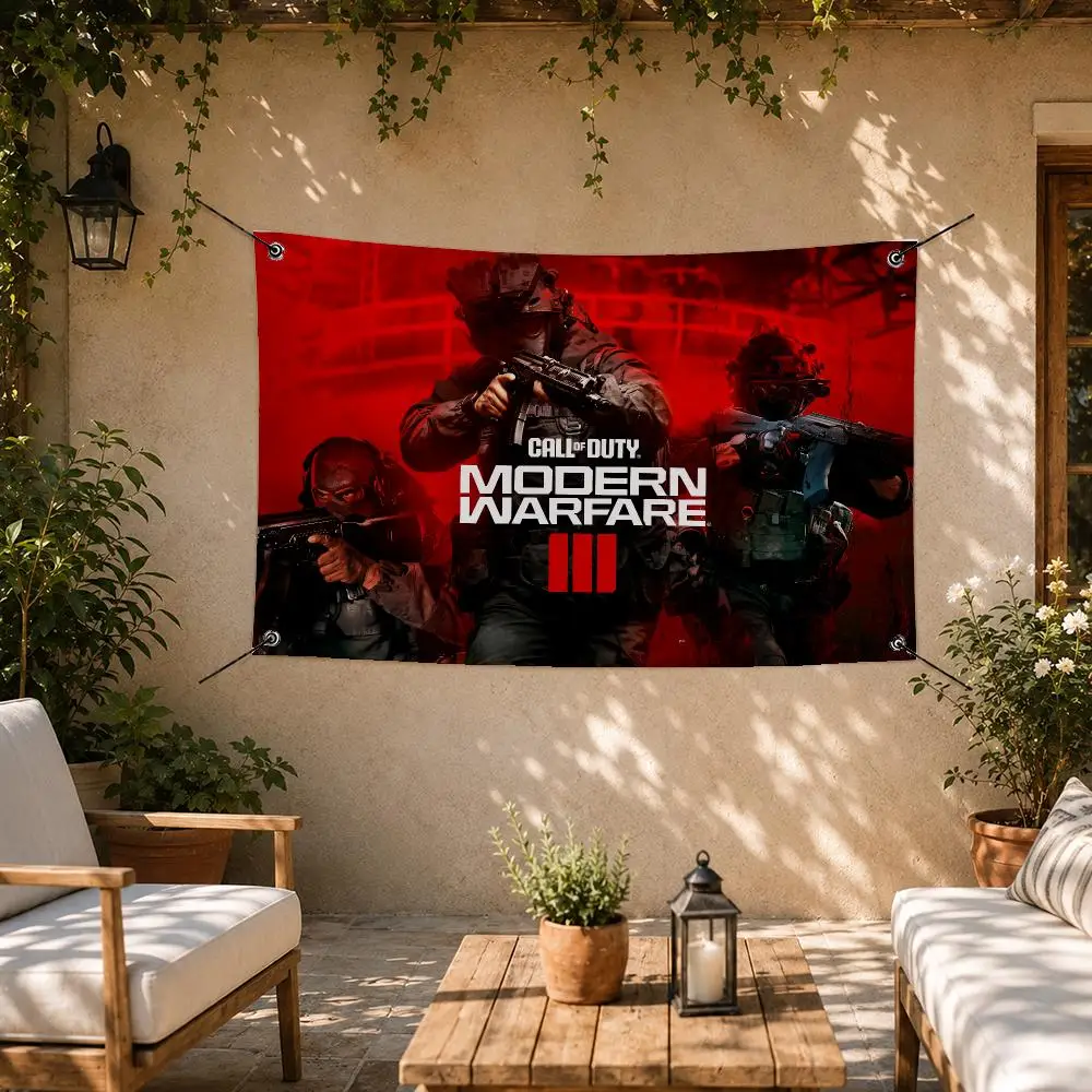 Ultimate Game Call of Duty Flags Room Bedroom Home Outdoor Wall Hanging Concert Printed Background Decoration Art Banne