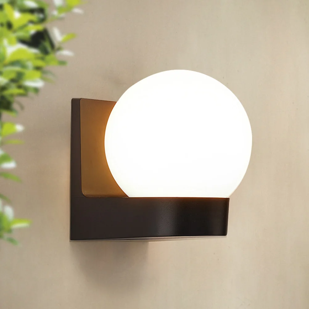 

1pc Solar Wall Lamp Outdoor Decorative Porch Light Pathway Garden Yard Lamp Exterior Led Sconce Illuminated Light For Courtyard