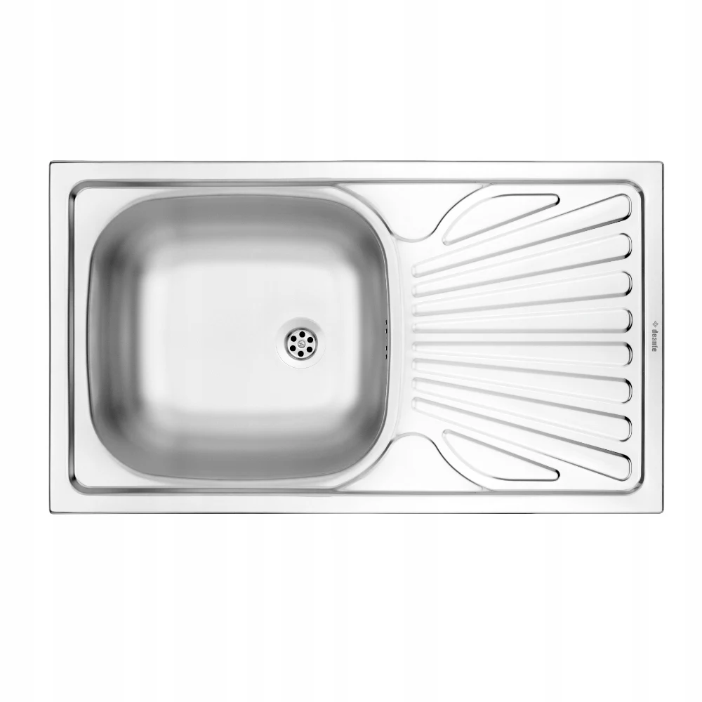 Kitchen sink steel recessed 1-com 76x43 cm