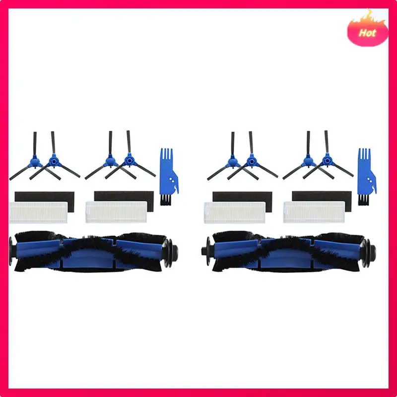 

2 комплекта запасных частей для серии Cecotec Conga 1090, аксессуары, комплект для замены пылесоса, HEPA-фильтр, основная боковая щетка