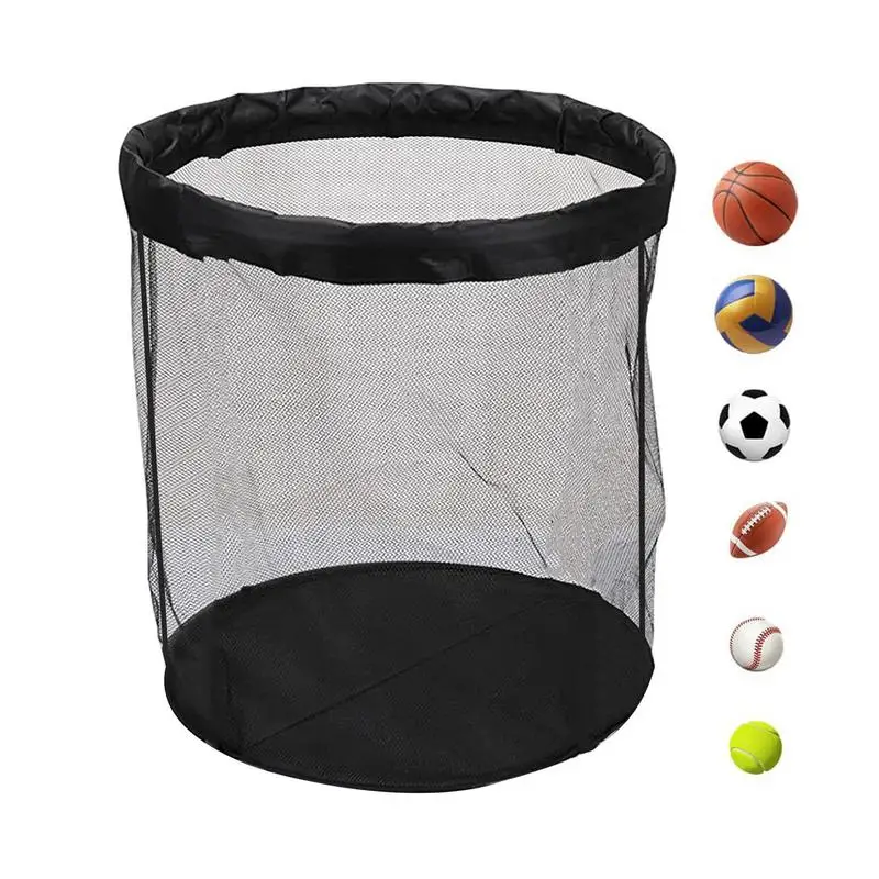 Basketball Mesh Bag 15L Mesh Ball Bag Large Sports Ball Bag Outdoor Organizer For Holding Basketball Volleyball Baseball