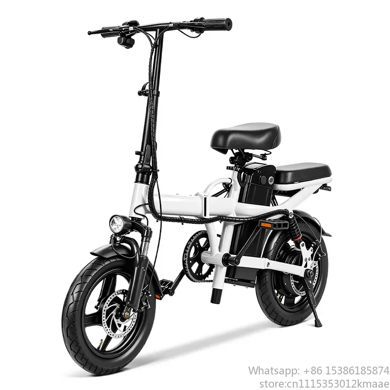 Foldable Brushless Electronic Electric Bike 12/14 Inch Tire Battery Rear Seat - view 2