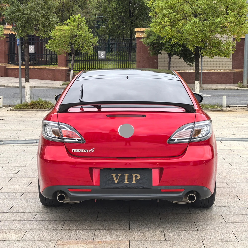 ABS Rear Trunk Ducktail Spoiler Wing For Mazda6 GH 2009 2010 2011 2012 2013 4‑Door Sedan Car Exterior Tuning Accessories