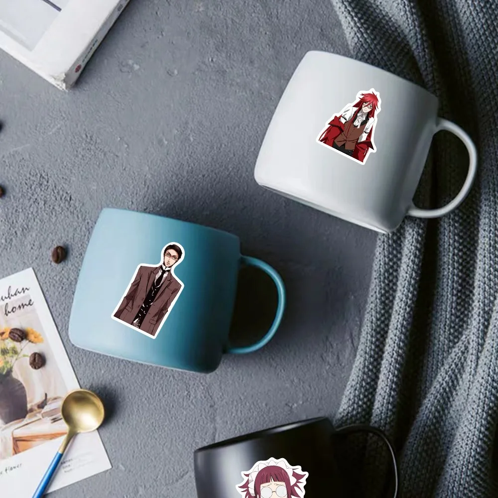 100Pcs Black Butler Anime Stickers Sebastian Michaelis Decals Kids Toys Skateboard Laptop Phone Car Waterproof Sticker