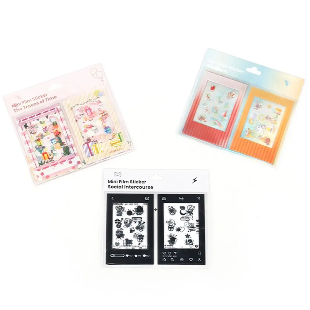 10pcs/set Instant Camera 3-inch Photo Frame Sticker DIY Colorful Decorative Decals Creative Stationery for Fujifilm/